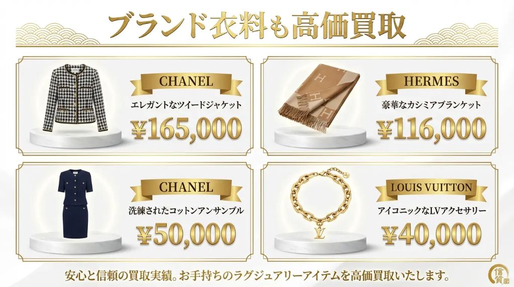 ブランド衣料買取事例