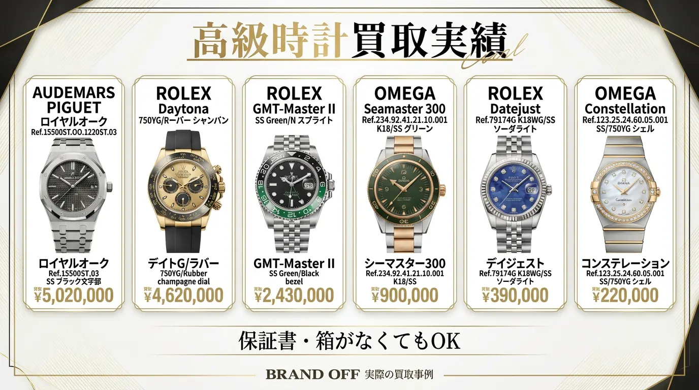 高級時計買取事例